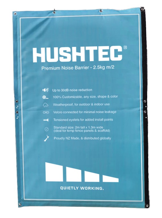 Panneaux antibruit Hushtec : barrière sonore jusqu’à -34 dB