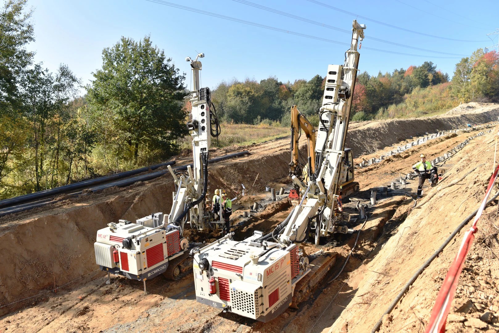 MC15P Comacchio: high-power drill for foundation works