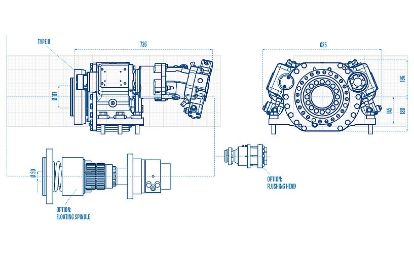 RH24X Eurodrill : tête rotative convertible et performante RH24X Eurodrill : tête rotative convertible et performante
