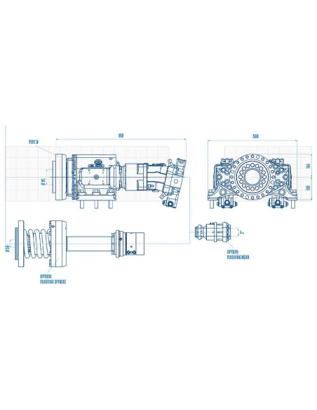 RH16X Eurodrill : tête rotative modulaire et flexible