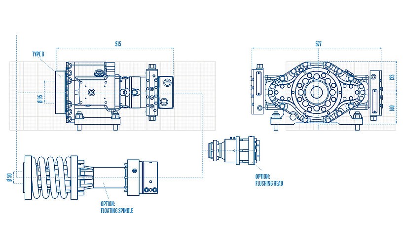 RH12X Eurodrill : tête rotative compacte et modulaire RH12X Eurodrill : tête rotative compacte et modulaire