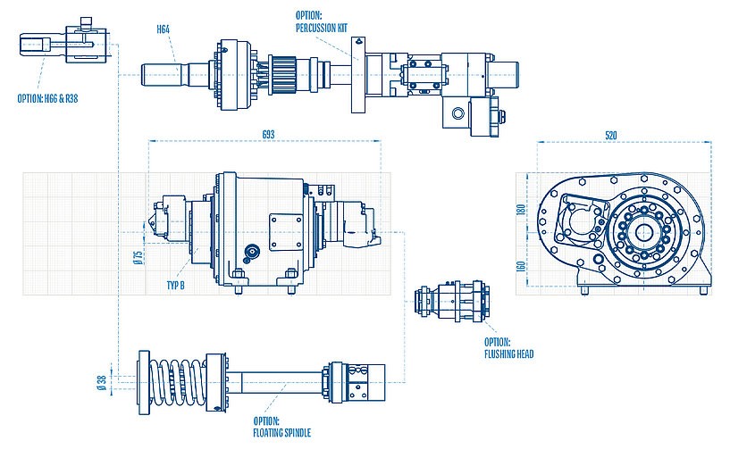RH6X Eurodrill: modular and versatile rotary head RH6X Eurodrill: modular and versatile rotary head