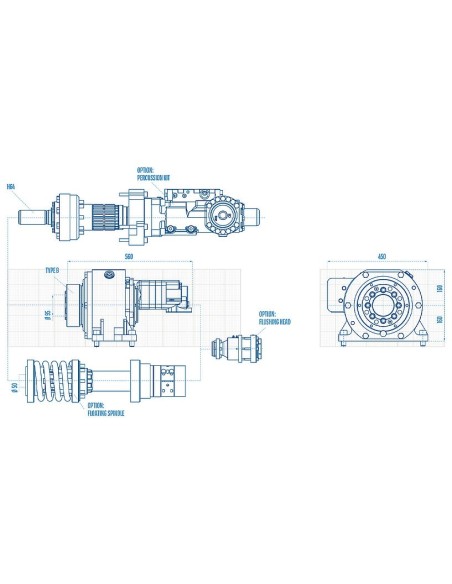 RH5X Eurodrill: compact and versatile rotary head