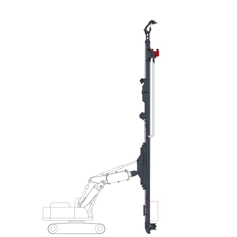 MCE-100 : glissière de forage puissante et adaptable