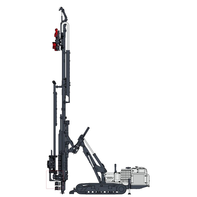 MC28 A HD Comacchio: heavy-duty drill with rod loader