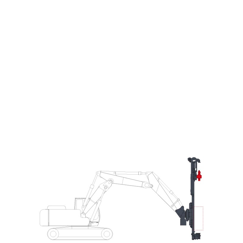 MCE-20 : glissière de forage puissante pour sols résistants
