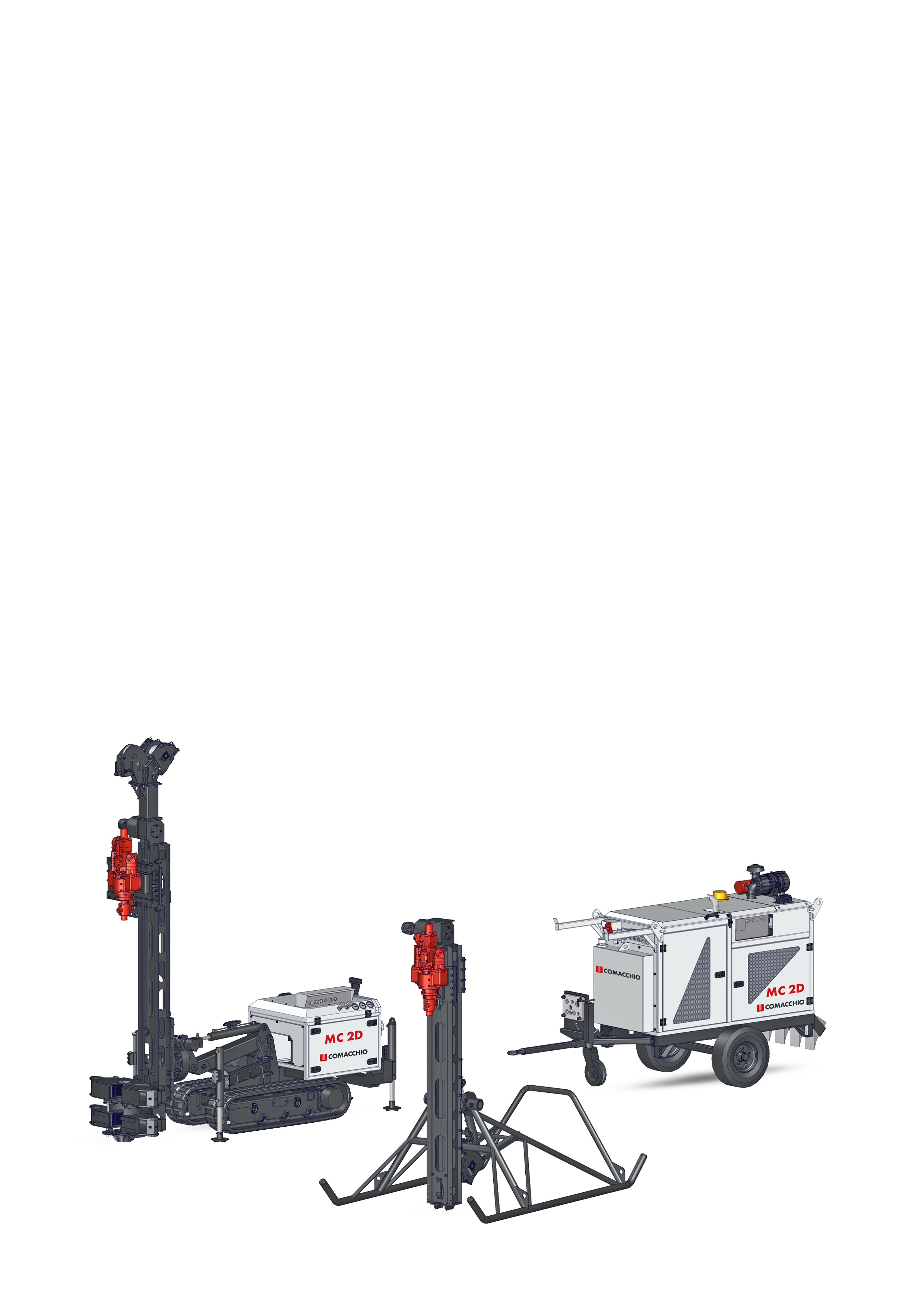MC2D Comacchio: lightweight and modular drill rig