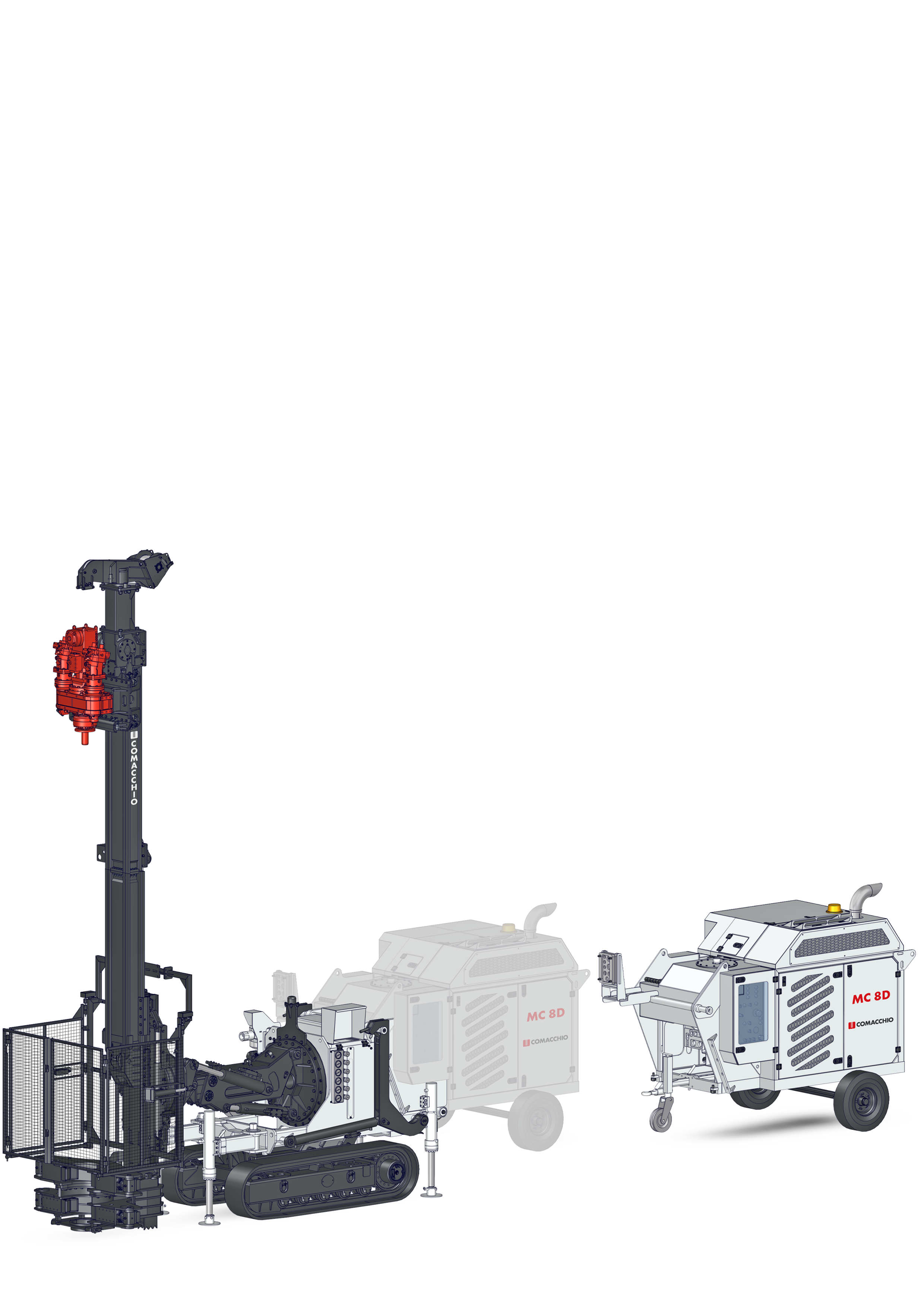 MC8D Comacchio: powerful drill rig for civil engineering