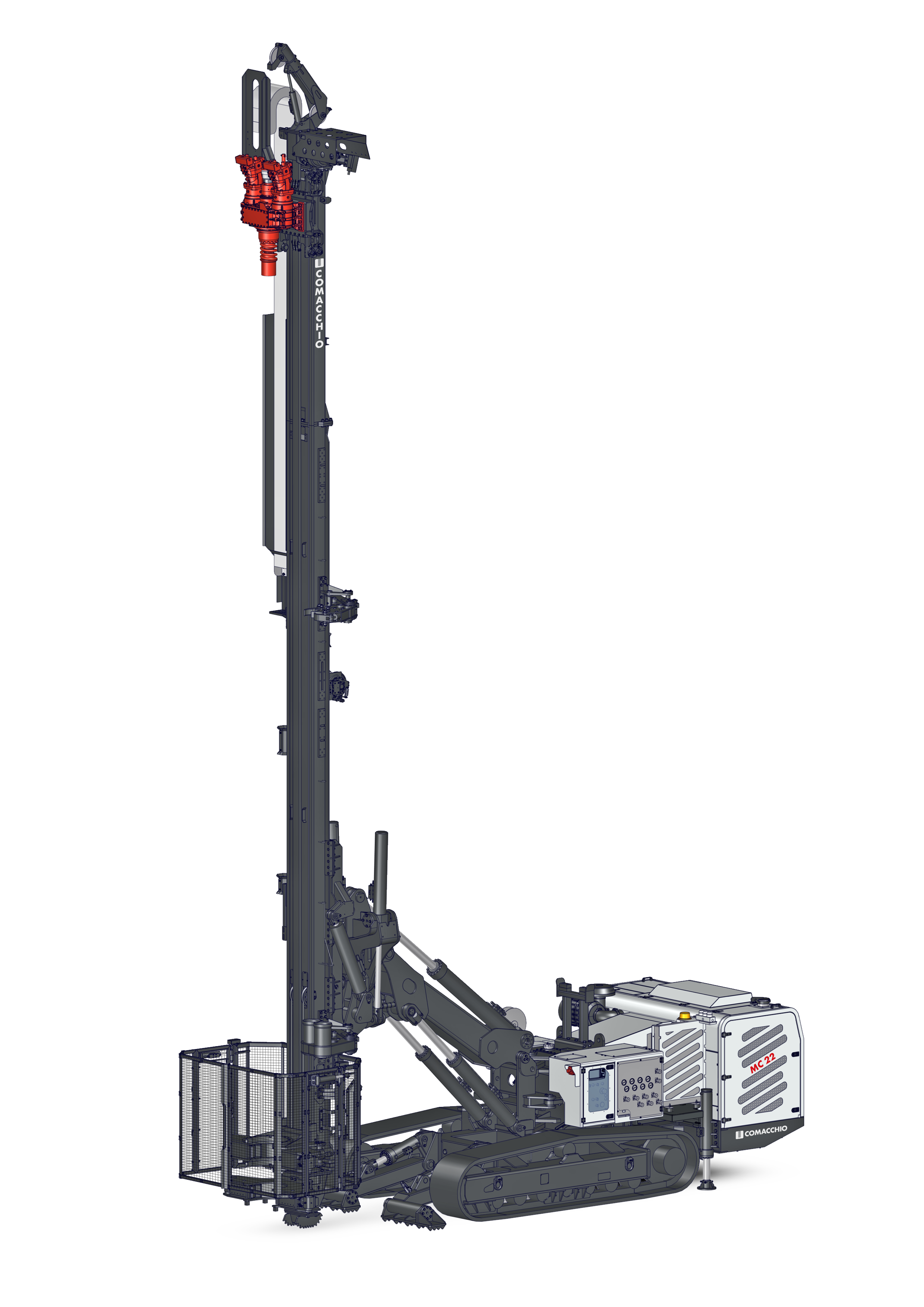 MC22 Comacchio: articulated drill rig for heavy-duty work