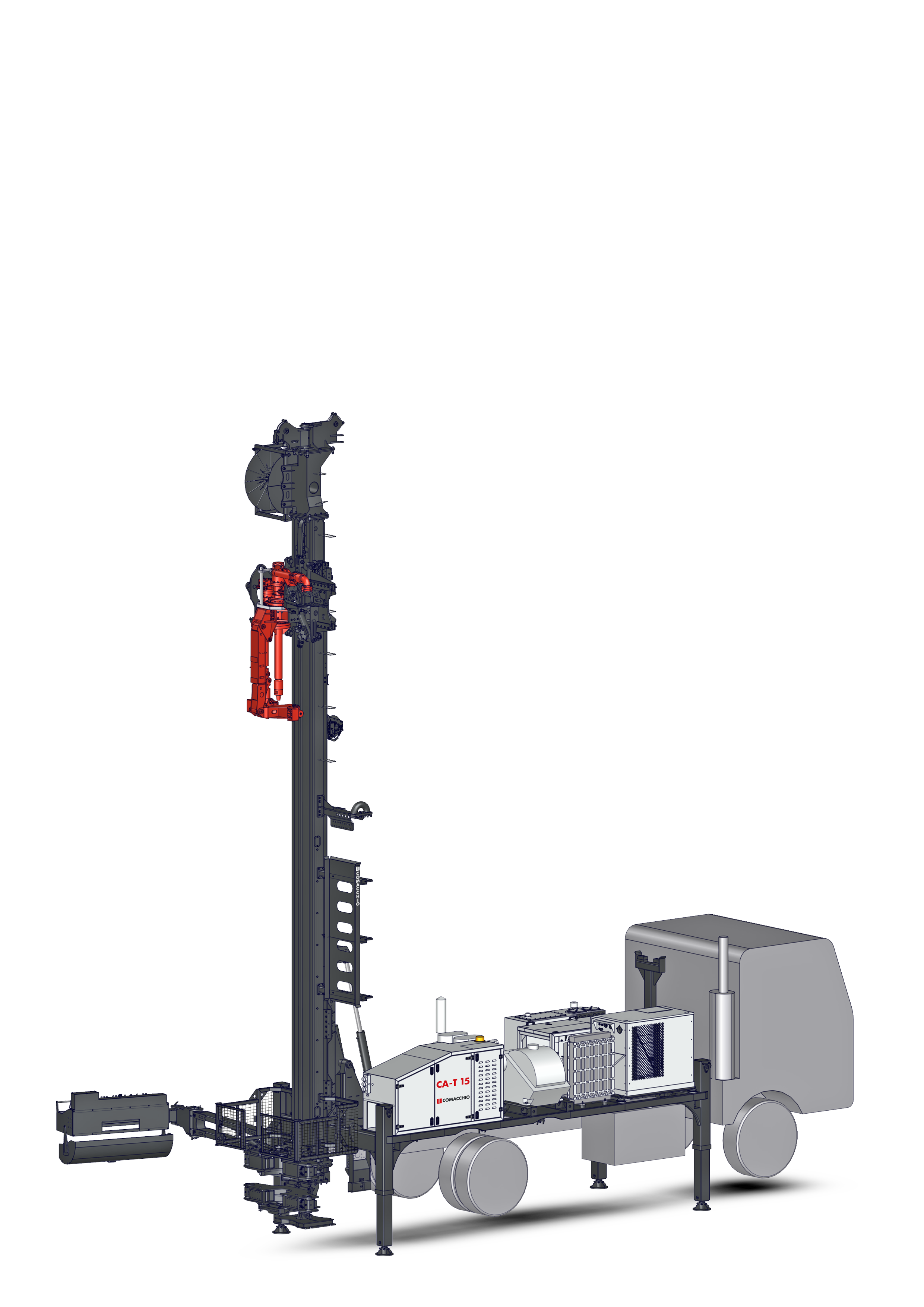 CA-T 15 : foreuse hydraulique d’eau montée sur camion