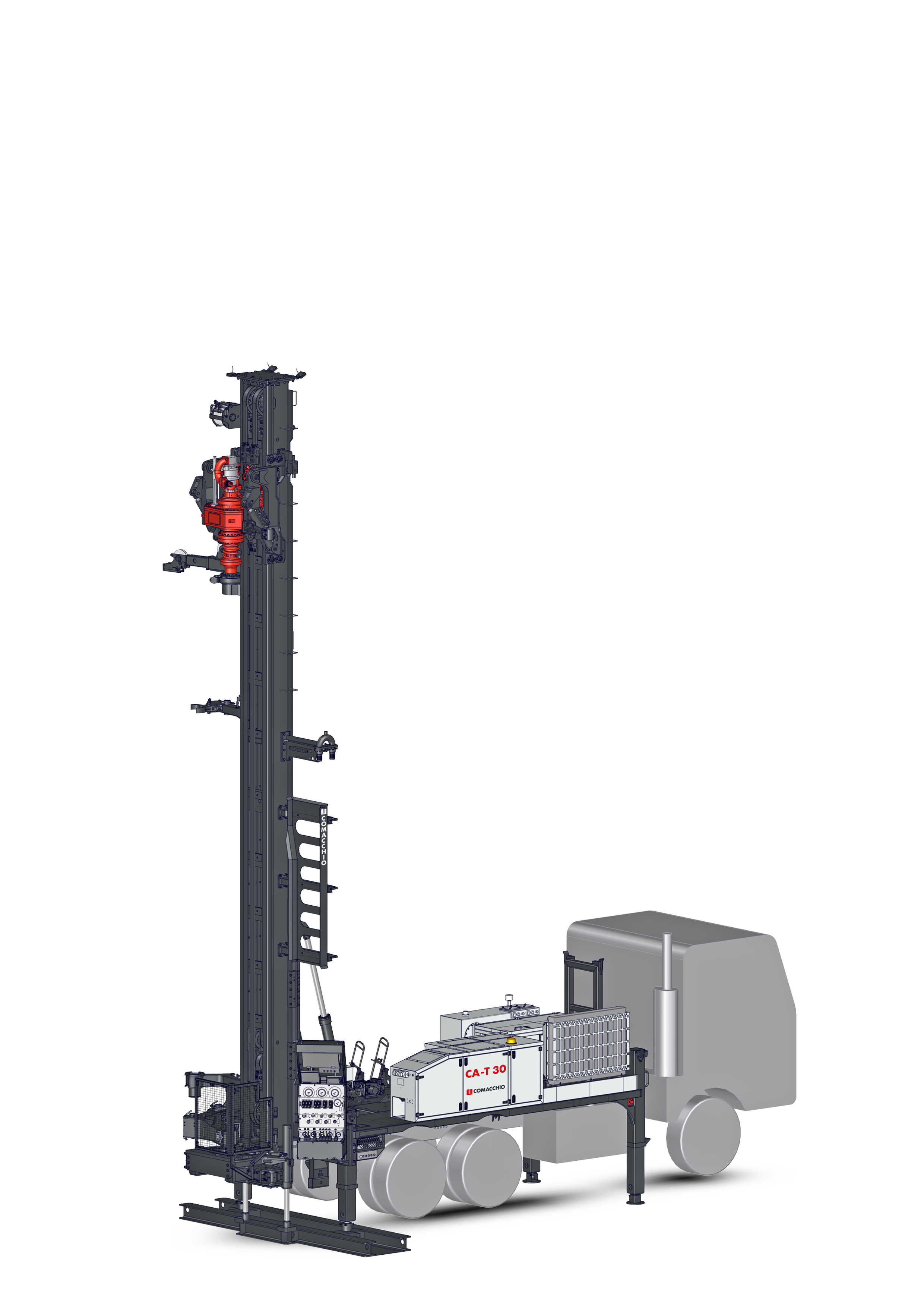 CA-T 30: truck-mounted Comacchio water drilling rig