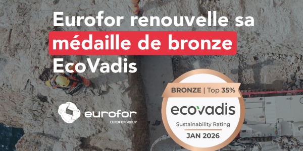 Eurofor confirme son engagement RSE avec le renouvellement de sa médaille EcoVadis